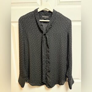 Banana Republic Black and White Polka Dot Blouse